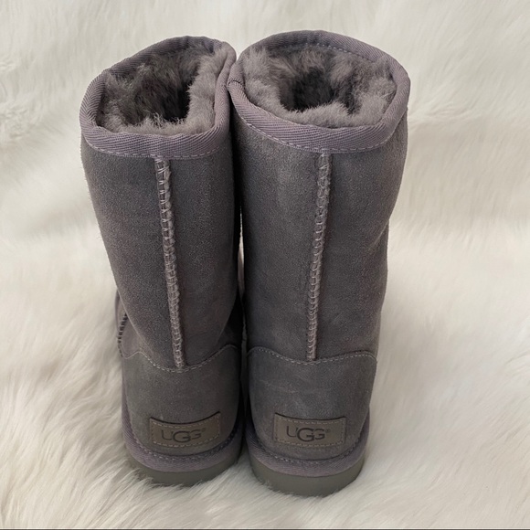 UGG Classic Short Boots Grey 6 - Picture 4 of 16